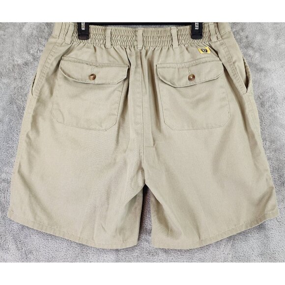 Duck Head Shorts Mens 38 Beige Khaki Pleated Casual Preppy Grandpa Vintage - Picture 2 of 9